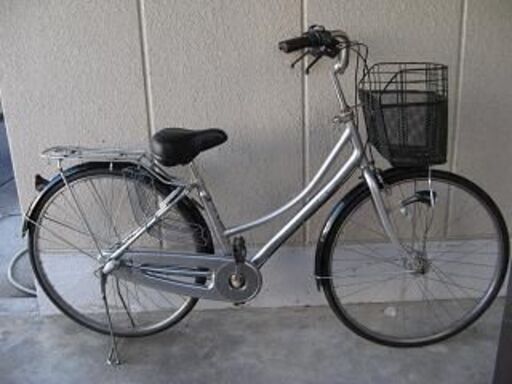 (中古)２７インチ軽快車（ノーパンクタイヤ・内装３段変速・オートライト付き）