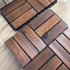 【取引中】IKEA フロアデッキ　17枚+半端もの