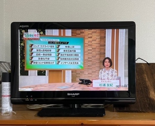 SHARP AQUOS 液晶テレビ　LC-19K5