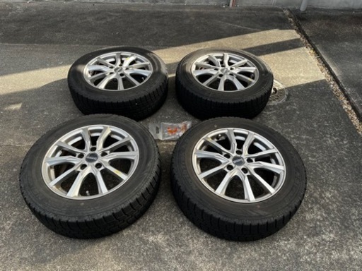 値下げします！MAZDAビアンテ用　アルミホイール　スタッドレスタイヤ　アクセラ　プレマシー　マツダ　205/60R16