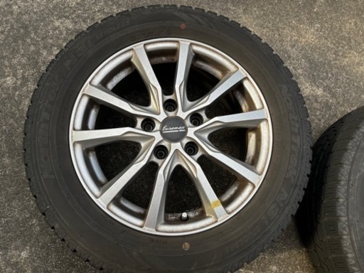 値下げします！MAZDAビアンテ用　アルミホイール　スタッドレスタイヤ　アクセラ　プレマシー　マツダ　205/60R16