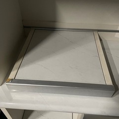 値下げしました！！　松田家具　140cm幅　上下分割可能　キッチンボード　シルバー