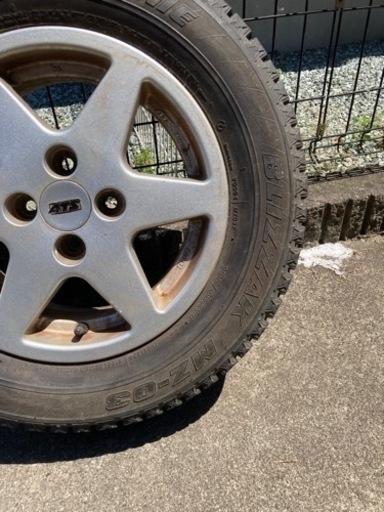 ブリヂストンブリザックBRIDGESTONE BLIZZAK MZ-03 195/65R14 ドイツ製ATSアルミホイールスタッドレス