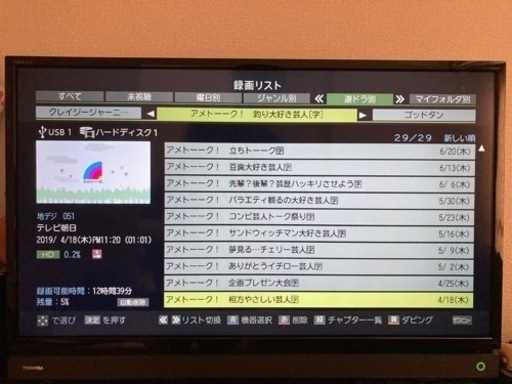 32インチ　テレビ　2017年製　東芝　REGZA 32S20