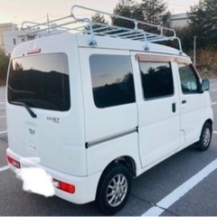 【売約済】★車検付き(R5年9月迄) 総額表示 4ナンバー登録 AT車 ダイハツ ハイゼットカーゴ S321V 軽自動車 軽バン ルーフキャリア TV付きの画像