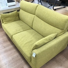 2人掛けソファー 布 グリーン 【トレファク上福岡】
