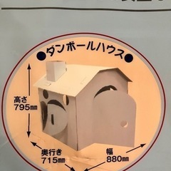 ダンボールハウス　新品未使用品　帰省のお遊びに