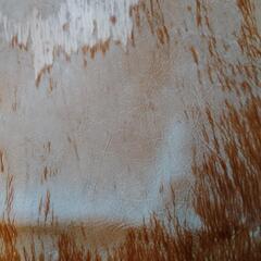 牛革　敷物　カウラグ　中古、削げてますの画像