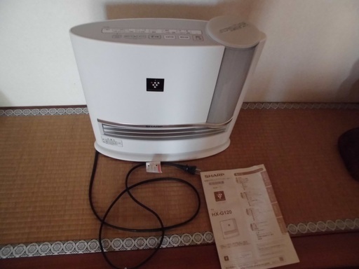シャープ 加湿セラミックファンヒーター ホワイト系HX-G120-W
