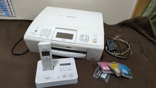 brother ブラザー インクジェットプリンター複合機 MFC-J805D FAX/子機1台付き　インク４色付き