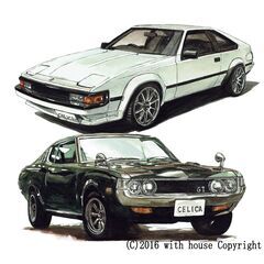 NC-583セリカ2600/2000GT限定版画サイン額装作家平右ヱ門 トヨタ - NC-680セリカ2000GT限定版画サイン額装作家平右ヱ門の