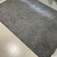 IKEA シャギーラグ　グレー