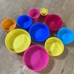 知育玩具　コップがさねの画像