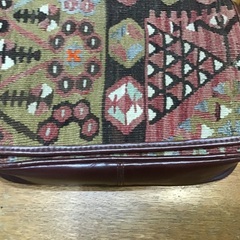 キリムと皮のショルダーバッグ