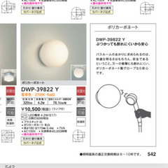 ✨浴室照明　LED電球付き/未使用品　
