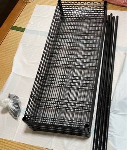 （売約済み）メタルラック幅120cm 黒