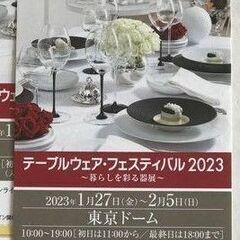 テーブルウェア フェスティバル 2023 チケット １枚