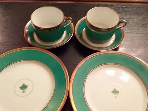 リチャードジノリ　カップ＆ソーサーとデザートプレートのセット