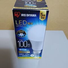 アイリスオーヤマLED電球 100形相当　昼白色ともう一つLED電球をつけますの画像