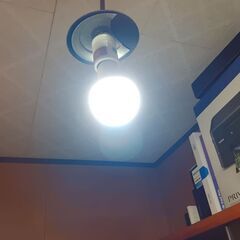 アイリスオーヤマLED電球 100形相当　昼白色ともう一つLED電球をつけますの画像