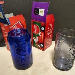 非売品！ マクドナルド景品
 コカコーラ40周年記念
350ml缶モチーフグラス　2個セットの画像