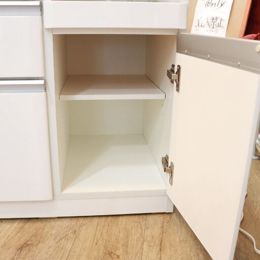 426)ニトリ キッチンボード クリスナ W120 ホワイト ハイカウンター 参考価格￥41,000