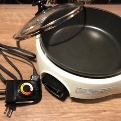 【ほぼ新品！】"値下げしました"電気グリル鍋の画像