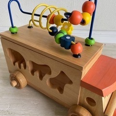 【知育玩具】木のおもちゃ　ビーズバスの画像