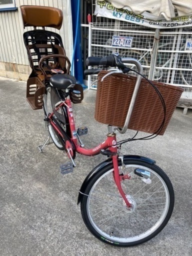 マルイシFRACKERS 子供乗せ自転車タイヤ前後新品オートライト内装3段変速