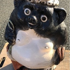 ⭐︎中古品　信楽焼の福狸　430×340×680mm　縁起品⭐︎