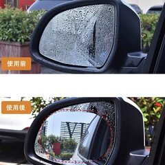 超親水フィルム 3pcs バックミラー用 ドライブレコーダー用 水滴 乱反射軽減 鮮明な映像 録画・表示可能 貼り付け簡単 雨中運転 車用 3枚入りの画像