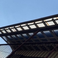 2階バルコニーの波板交換