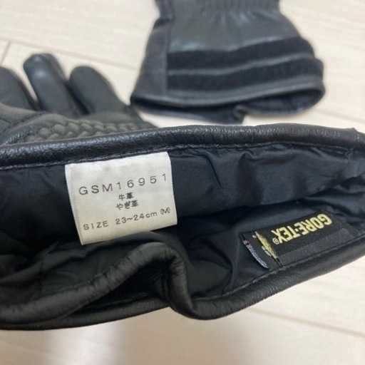 【美品】真冬 バイク用 暖かい 防水 ゴアテックス レザーグローブ 冬 本革