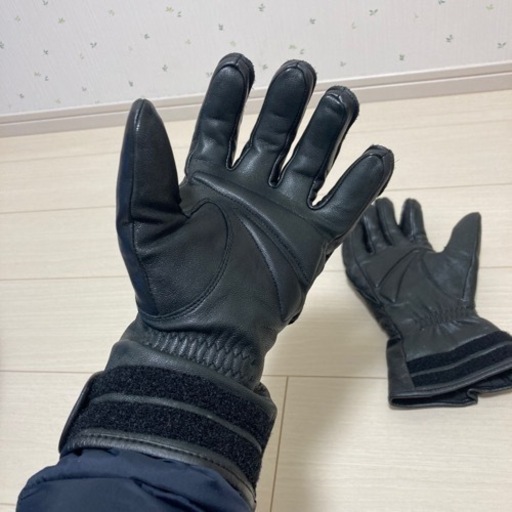 【美品】真冬 バイク用 暖かい 防水 ゴアテックス レザーグローブ 冬 本革