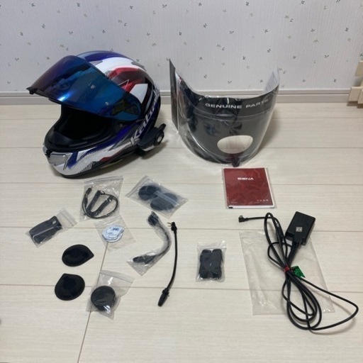 フルフェイスヘルメット　インカム（sana20s evo）付き