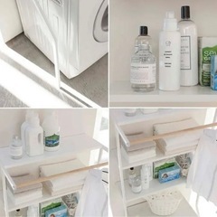 【新品/未使用】TOWER ランドリーラック(ブラック・黒)