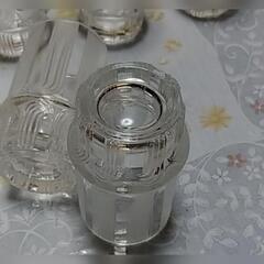 重量感ある　昭和レトロ　グラス8客　未使用の画像