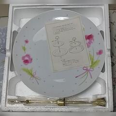TID BIT TRAY SET デザートオードブル2段トレイ皿　未使用　箱入りの画像