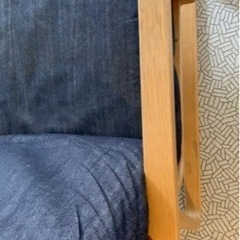 【無印良品】リビングでもダイニングでも使えるソファチェア　2脚の画像