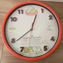 すみっこぐし　掛け時計 直径30cmの画像