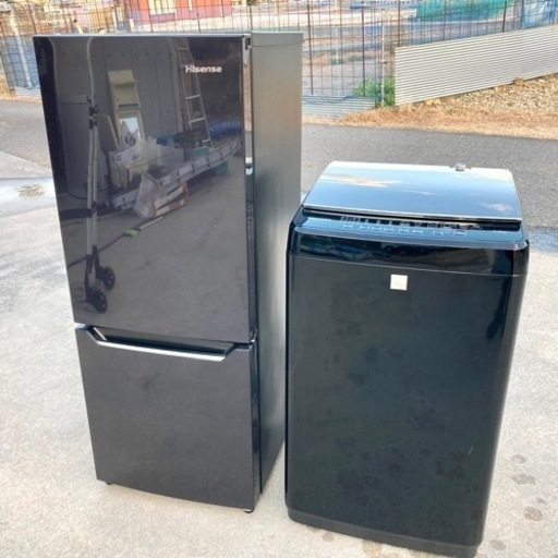 ☆★人気のブラックシリーズ♪ハイセンス Hisense冷凍冷蔵庫 洗濯機セット♪★☆