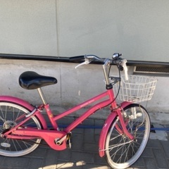 ピンク女児自転車(20インチ)