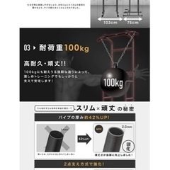 懸垂　ぶら下がり健康器具　筋トレの画像