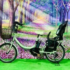 ❹ 4628子供乗せ電動自転車ブリヂストン新品20インチ良好バッテリー