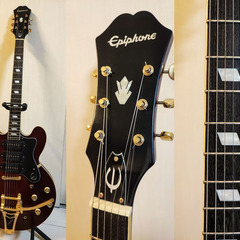 Epiphone　エレキギター　セミアコ　ソフトケース入　Riviera P93 WR