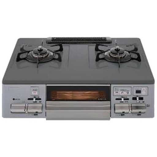 【超美品‼️】高級モデル♪ ノーリツ 2021年製 LP(プロパン)ガス用 ガステーブル 右強火/水無し両面焼きグリル