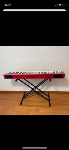 CASIO 電子ピアノ　88鍵盤 PX-S1000レッド　19年製