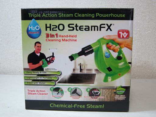 未開封☆H2O SteamFX ハンディスチーマー グリーン/緑