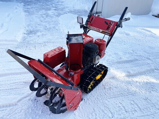 ホンダ　８馬力　除雪機　HS80JS　後期　ベルト交換済み　セル　リコイル　雪切バー　LEDライト