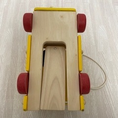 【おまとめ割実施中！】PLAN TOYS おもちゃ⭐︎ 木製　バス型　プルトイの画像